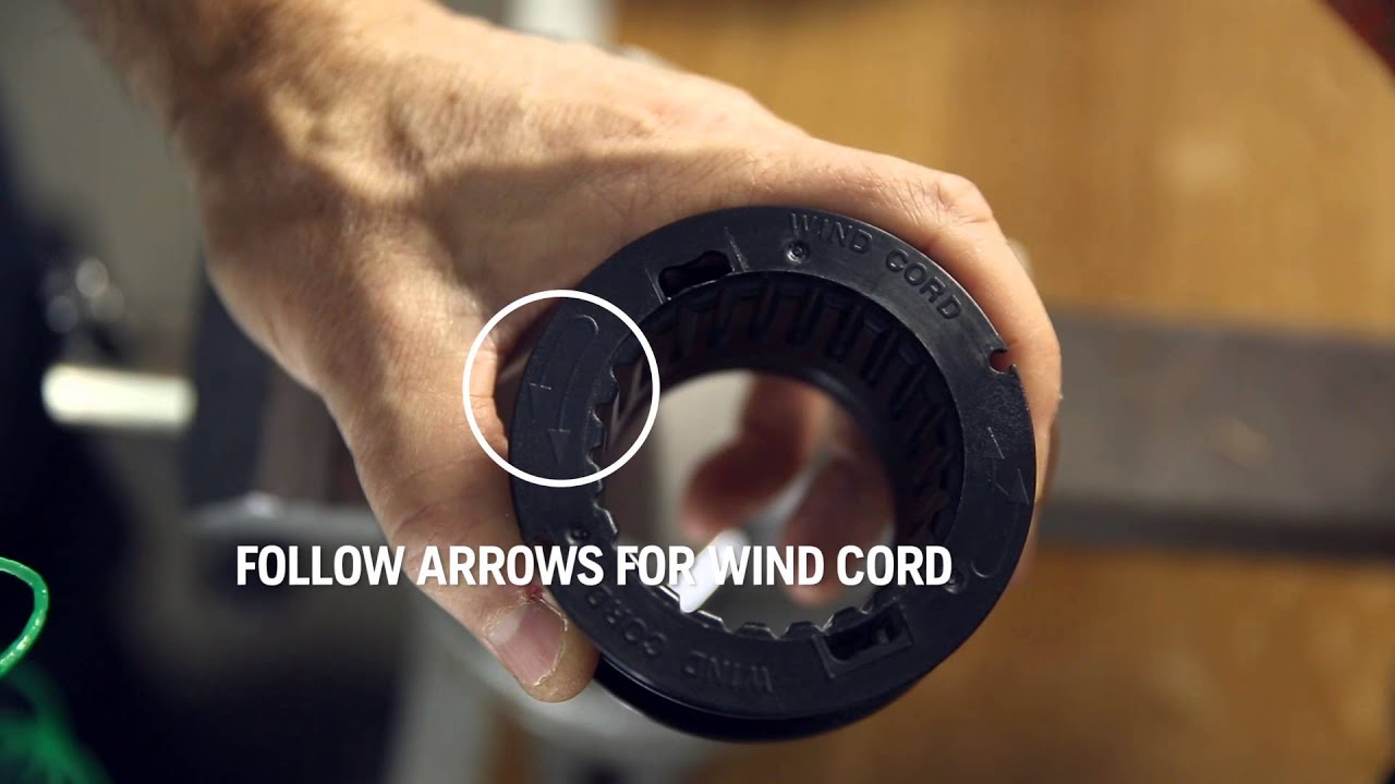 How to reload trimmer line YouTube