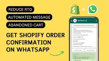 Shopify WhatsApp Notifications - Send Order Confirmation Message on WhatsApp to Customers