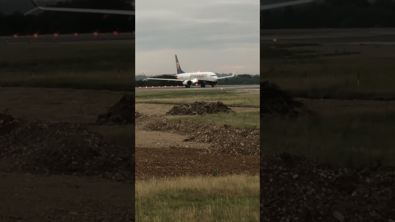 Ryanair Boeing 737 MAX 8 200 Starts Take Off Roll At London Luton Airport Aviation