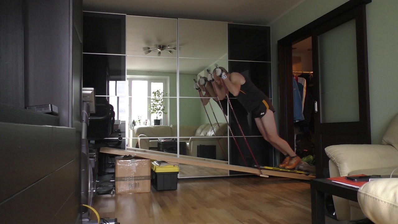 Double poling в квартире. Сидим дома!