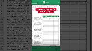 Divide datos sin hacerlo uno por uno con solo una función en Excel. 😎📌