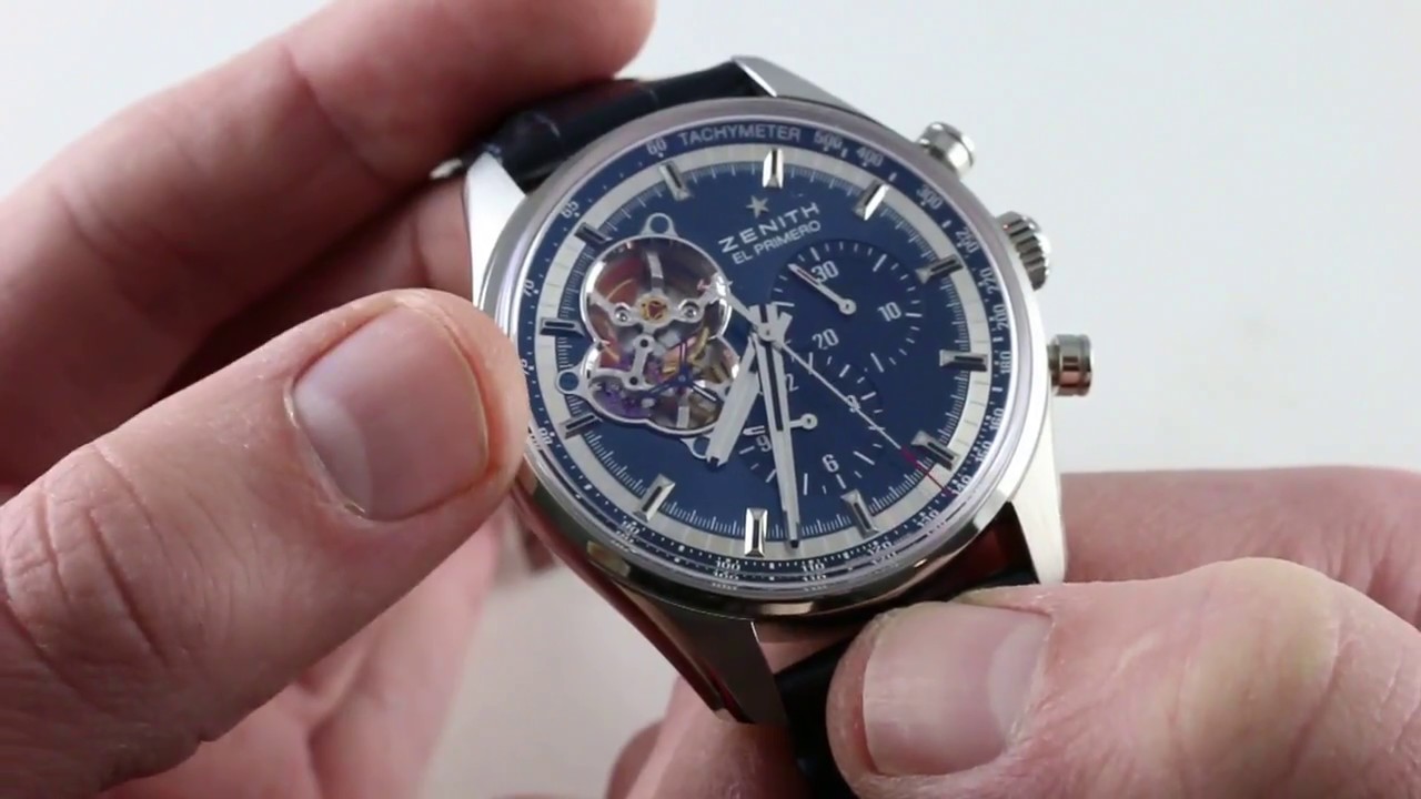 Zenith El Primero Chronomaster Open Heart Watch