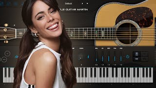 TINI, Tiago PZK - El Último Beso karaoke guitarra piano instrumental cover