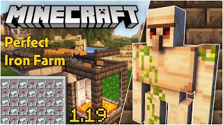 High Efficiency Iron Farm | Minecraft 1.19 Tutorial