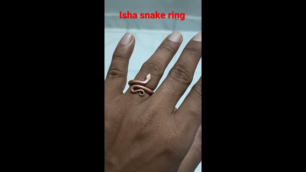 ISHA Consecrated Copper Ring - Medium (Snake Ring - Sarpasutra) Free  Shipping | eBay