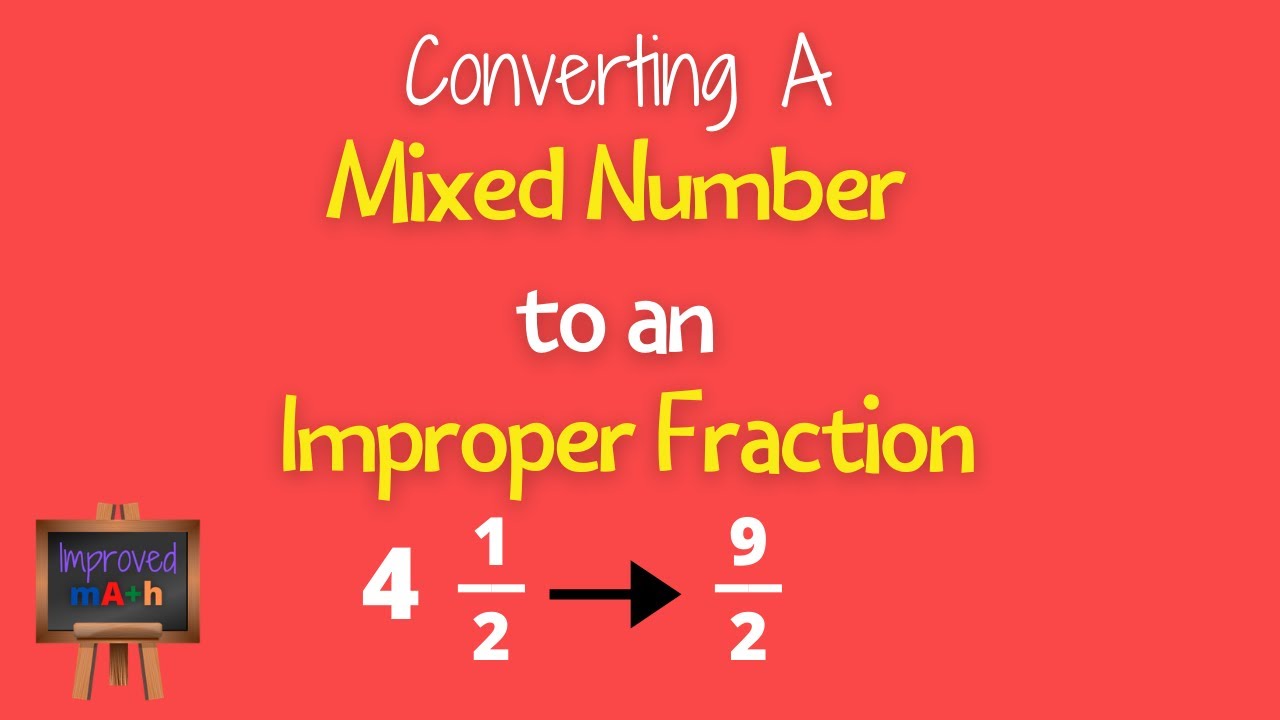 ⁣How To Convert Mixed Numbers to Improper Fractions | Math Help Videos | Math Basics | Improved Math