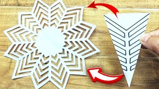 صنع العاب بالورق paper snowflakes افكار يدوية بسيطه مصنوعات سهلةEasy Paper Crafts