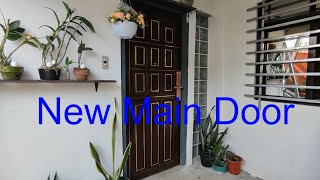 NEW MAIN DOOR | HOUSE RENOVATION | DOOR DIY