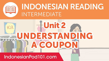 Indonesian Intermediate Reading Practice - Understanding a Coupon