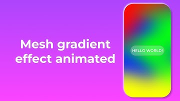 Mesh gradient effect animated in figma