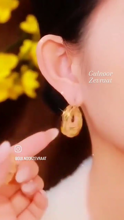 CARTILAGE EARRING WITH CLASSY AD STONES #gold #jewel #jewellery #kashmir #aglasowmala #reels #insta