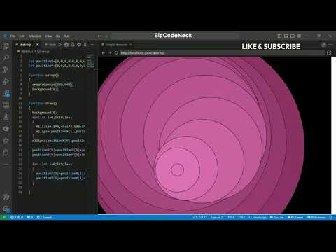 Creating a Smooth Chain of Circles Following Your Mouse in p5.js