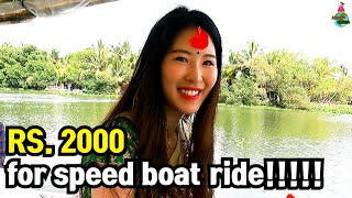 ??[Indian Travel 18] Speed Boat ride in Vembanad lake | Korean Jenna ?