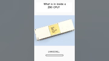 What is in inside a Z80 CPU? #z80