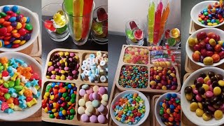 🍭ASMR Satisfying sounds of colorful sweets in a platter 플래터에 담긴 다채로운 과자의 만족스러운 소리 #asmrsounds