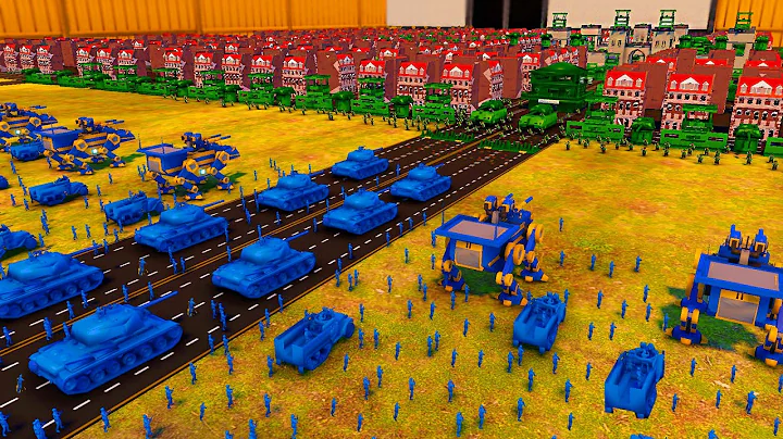 Army Men Hold CITY WALLS vs FULL-SCALE Robot Invasion?! - Attack on Toys