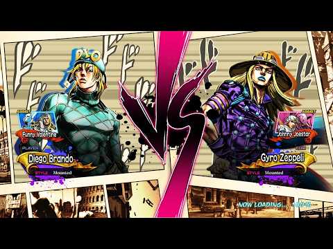 Diego Brando vs Gyro Zeppeli (Hardest AI) JoJos Bizarre Adventure All Star Battle R