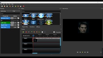 How to add blur effect in openshot video editor softwere