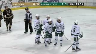 Bemidji State Men's Hockey Highlights vs Manitoba (Jan. 3, 2025)