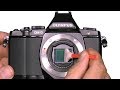 Sensor Cleaning Olympus OM-D Mirrorless Camera DIY