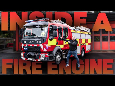 View Inside A Working Fire Engine! See What They Carry.
