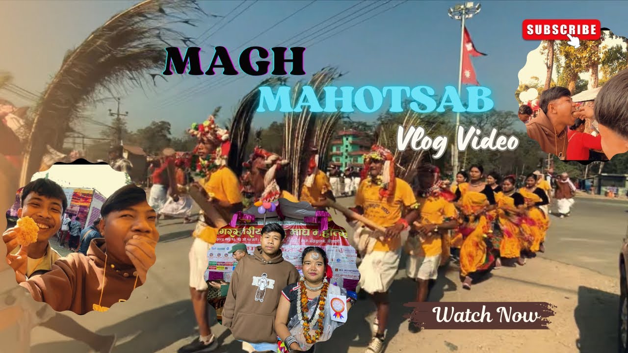 Magh Mahotsab 2082 Vlog video  ❤️.  #dinu #tharuvlogs #tharuvideo #dineshvlog #foryou #nanu 