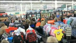 Black Friday UK style fights, a broken wrist and bedlam as shoppers scramble for bargains
At least one person has been injured as a chain stores sales promotion descended into bedlam.
Asda stores across Northern Ireland were scenes of chaos, according to callers to the BBC.
Several customers said they left empty-handed after finding stores had rapidly emptied of stock advertised in Asdas Black Friday promotion.
Asda said it had full security teams in stores and extra colleagues to assist customers in the aisles.
The company said reaction to the promotion, on what is said to be the busiest shopping day of the year, had been phenomenal.
In an Asda store at the Westwood centre in west Belfast, a woman was taken to hospital with a suspected broken wrist after scenes that a customer described as bedlam.
Hundreds of people queued outside the shop from 05:00 GMT for cut-price goods that included televisions sets which were reduced from £179 to £99. Black Friday UK style fights, a broken wrist and bedlam as shoppers scramble for bargains
