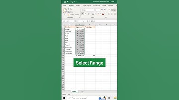 Calculate #percentage #excel #shorts #reels