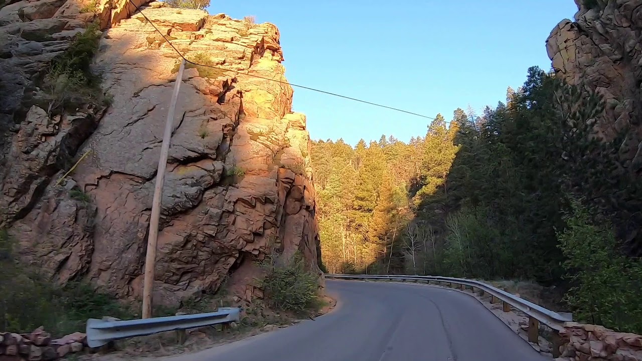 Driving into North Cheyenne Canon Park during Sunrise GoPro HERO 7