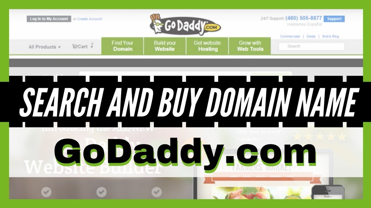 Godaddy Domain Purchase Walkthrough – Search and Buy