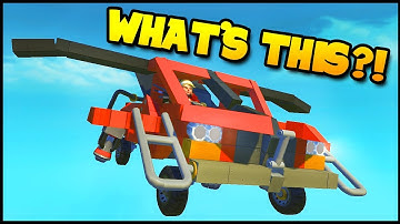 The Technology Of The FUTURE! Awesome Offroader Turns Into FLYING CAR! - (Scrap Mechanic)