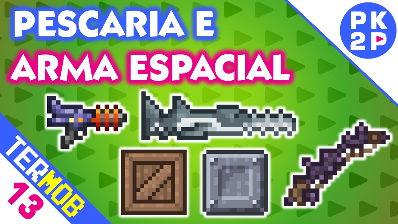 Vara de Pescar Almas, Caixas e Space Gun! • Terraria Mobile #13 - YouTube