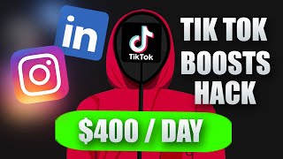 How To Make Money Online 2024 ($400 Daily) With Tik Tok Boosts Trick