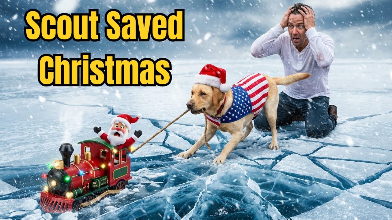 Dog Rescue Scout's CHRISTMAS MIRACLE Saves Santa Train from ICY Disaster