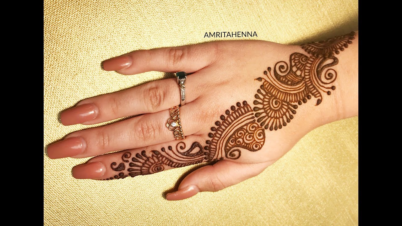 25 EASY MEHENDI DESIGNS FOR BEGINNERS | TOP 25 SIMPLE HENNA MEHNDI ...