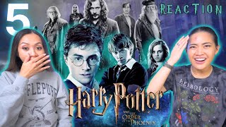 OUR FAVORITE SO FAR  Harry Potter and the Order of the Phoenix| Reaction & Review