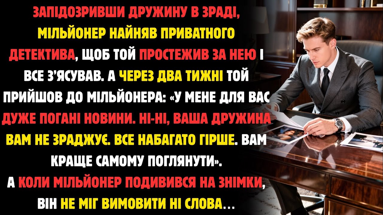 Запідозривши Дружину В Зраді, Мільйонер Найняв Приватного Детектива, Щоб Той Простежив За Нею...