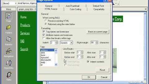 FrontPage Tutorial Formatting HTML Code Microsoft Training Lesson 14.3