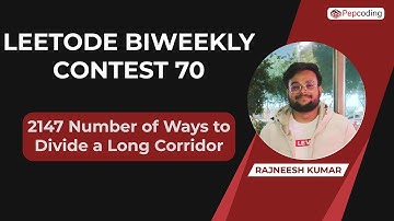 Number of Ways to Divide a Long Corridor | Leetcode 2147 | BI-Weekly Contest 70 Solution | Java