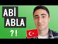 Brothers & Sisters in Turkish! (Abi, Abla, Kardeşim) | Turkishle
