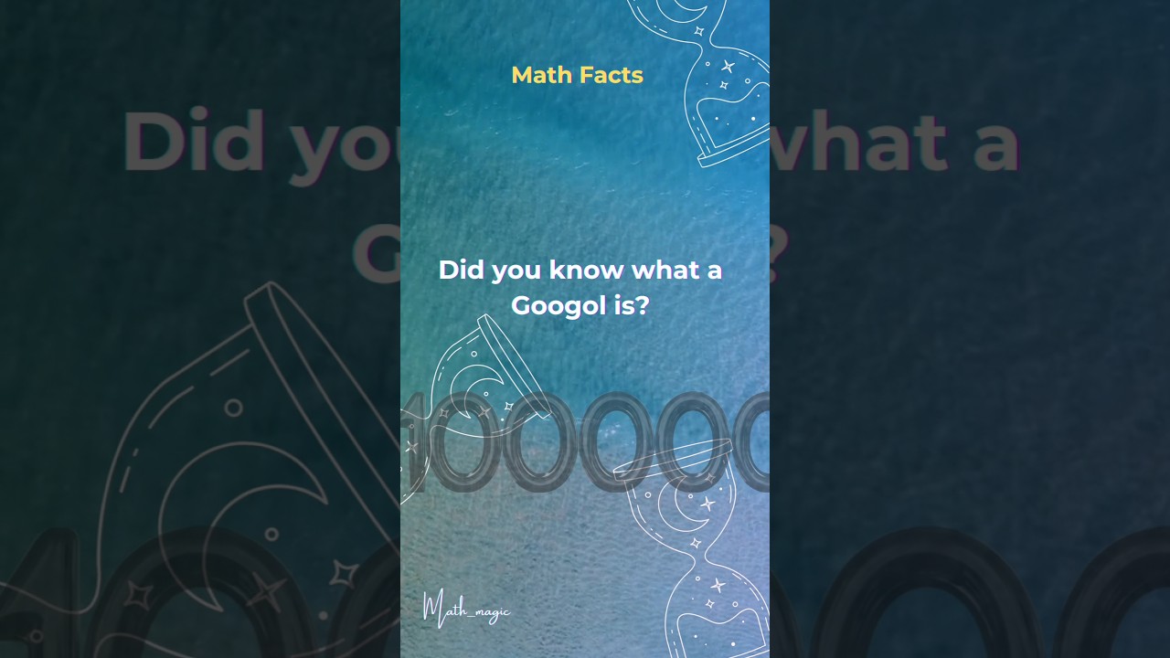 ⁣A googol is 1 followed by 100 zeros! Bigger than the atoms in the universe! #MathFacts #Googol