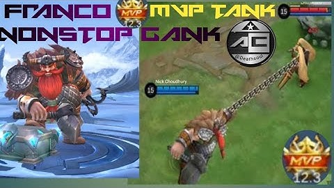 MVP 12.3 Points Franco NonStop Ganking The Enemies!! - Build Top 1 Global Franco ~ MLBB
