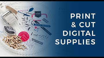 How to use print & cut files for digital scrapbook embellishments