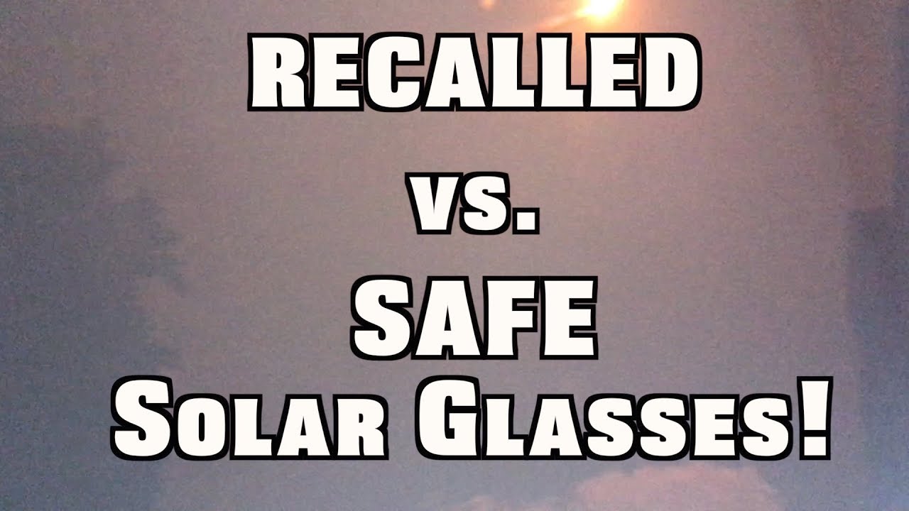 These Glasses Are RECALLED! Bad Solar Eclipse Glasses VS. Certified
