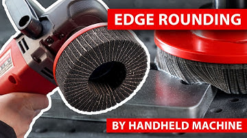 Rounding metal edges - boeck tools on handheld machines
