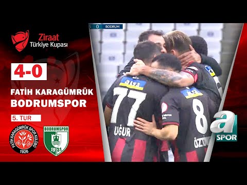 Fatih Karagümrük 4-0 Bodrumspor MAÇ ÖZETİ (Ziraat Türkiye Kupası 5. Tur Maçı) / 29.12.2021