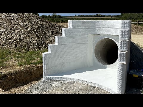 Cool Concrete – the smart, 3D printed concrete wall used for National Highways project.