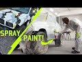 Pro Painter SPRAY PAINTS a Car!! || Rustoleum TURBO Paint Job || Arctic Camo for $150?!