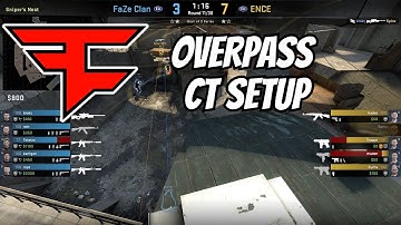 CS:GO Tactic - FaZe Overpass CT Setup