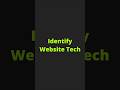 Day 8: Identify Website Tech While Hacking